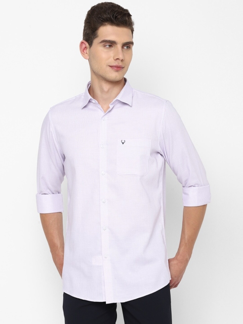 

Allen Solly Men Purple Slim Fit Cotton Casual Shirt