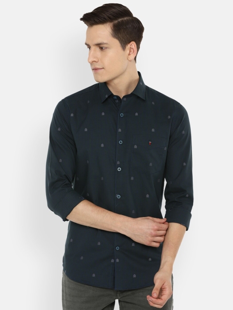 

Louis Philippe Sport Men Navy Blue Slim Fit Printed Casual Shirt