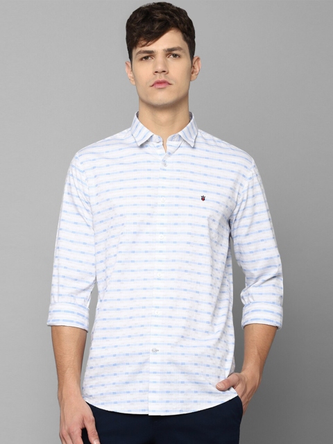 

Louis Philippe Sport Men Blue Slim Fit Horizontal Striped Cotton Casual Shirt