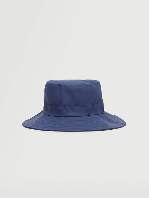 

MANGO Women Navy Blue Solid Adjustable Bucket Hat