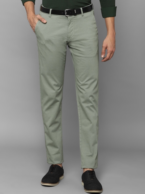 

Allen Solly Men Green Slim Fit Trousers