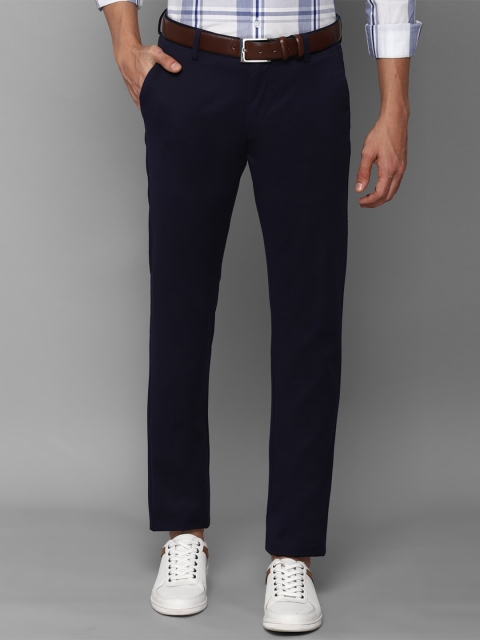 

Allen Solly Men Navy Blue Slim Fit Trousers