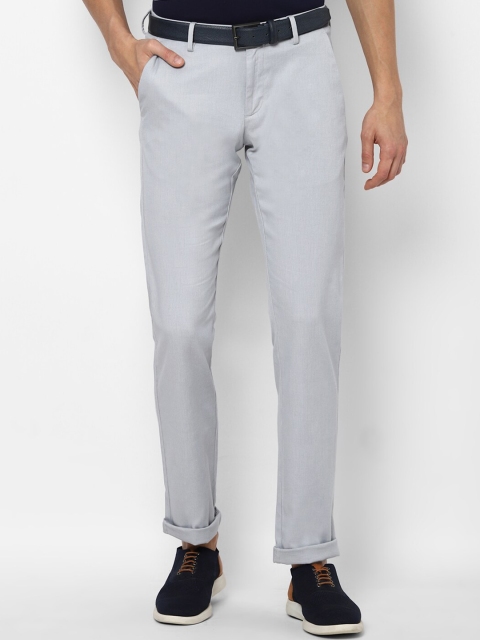 

Allen Solly Men Blue Solid Slim Fit Cotton Trousers