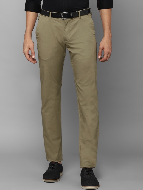 

Allen Solly Men Olive Green Slim Fit Regular Trousers