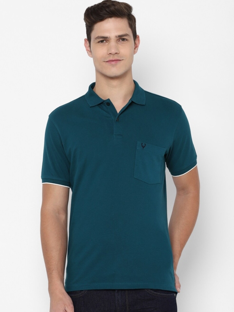 

Allen Solly Men Green Polo Collar T-shirt