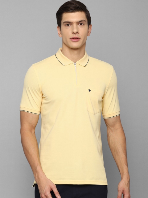 

Louis Philippe Men Yellow Polo Collar T-shirt