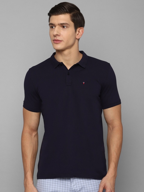 

Louis Philippe Sport Men Navy Blue Polo Collar Slim Fit T-shirt