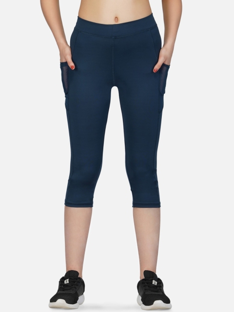 

IMPERATIVE Women Blue Solid Tights