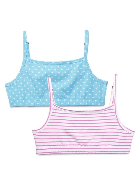 

Hopscotch Blue & Pink Pack Of 2 Non-Padded Non-Wired Bra
