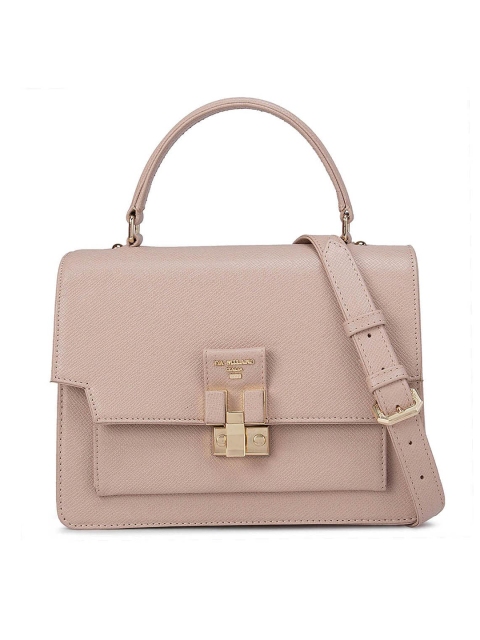 

Da Milano Pink Leather Satchel Bag