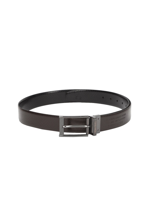 

Allen Solly Men Black Textured Leather Formal Belt