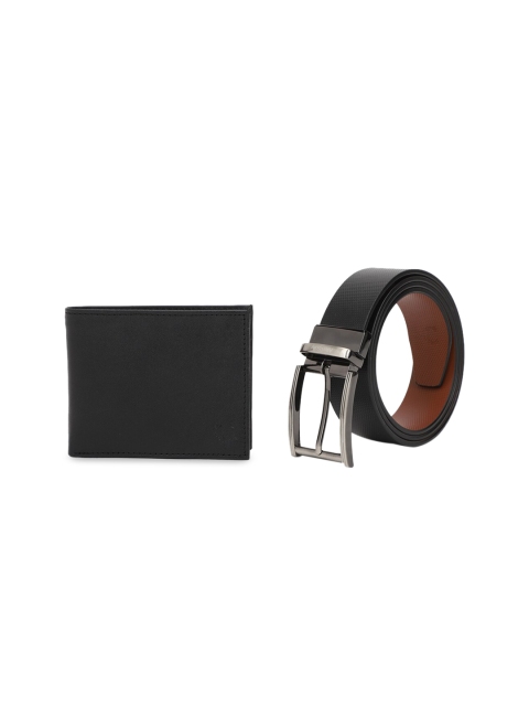 

Allen Solly Men Black Leather Formal Belt