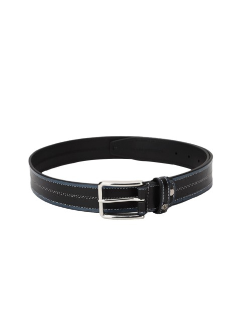 

Allen Solly Men Black Textured Leather Belt