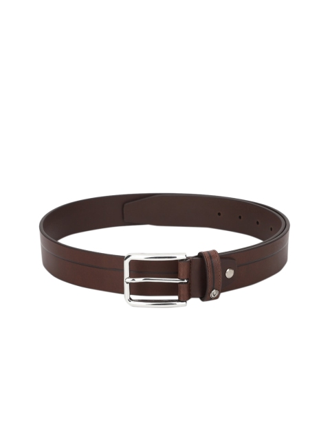 

Allen Solly Men Brown Textured Leather Belt