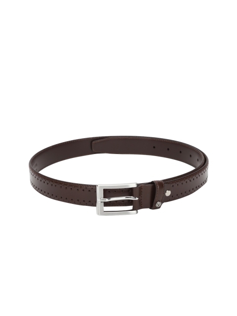 

Allen Solly Men Brown Textured Leather Belt