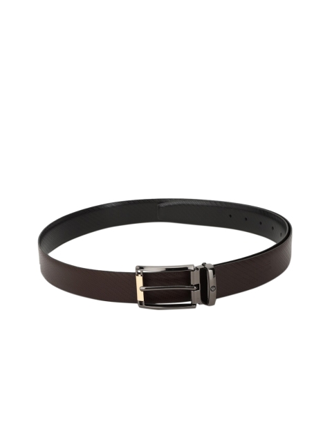 

Louis Philippe Men Brown Textured Leather Formal Belt