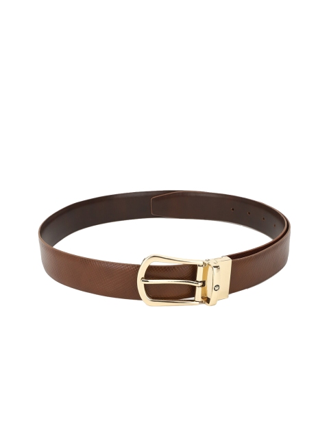 

Louis Philippe Men Brown Textured Leather Formal Belt