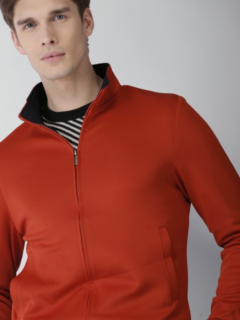 

INVICTUS Men Rust Red Solid Bomber
