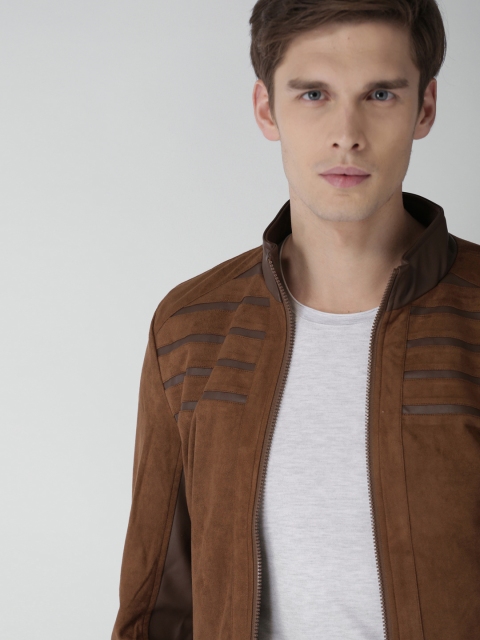 

INVICTUS Men Brown Solid Bomber