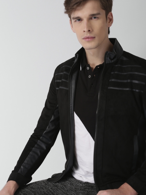 

INVICTUS Men Black Solid Tailored Jacket