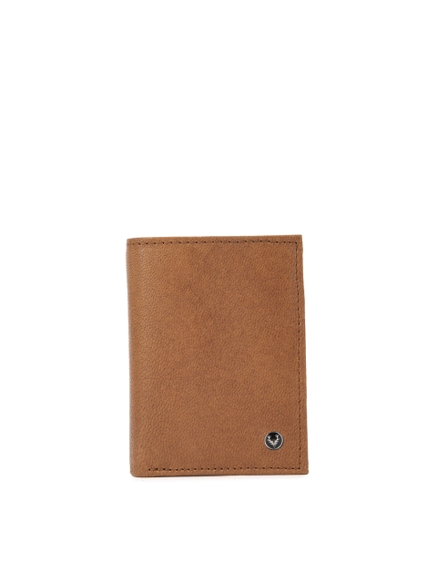 

Allen Solly Men Brown Textured Leather Two Fold Wallet