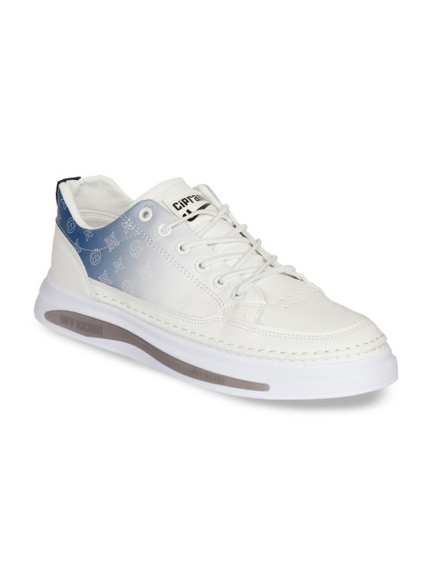 

CIPRAMO SPORTS Men White Printed PU Sneakers