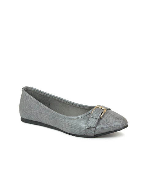 

Inc 5 Women Grey Ballerinas with Buckles Flats