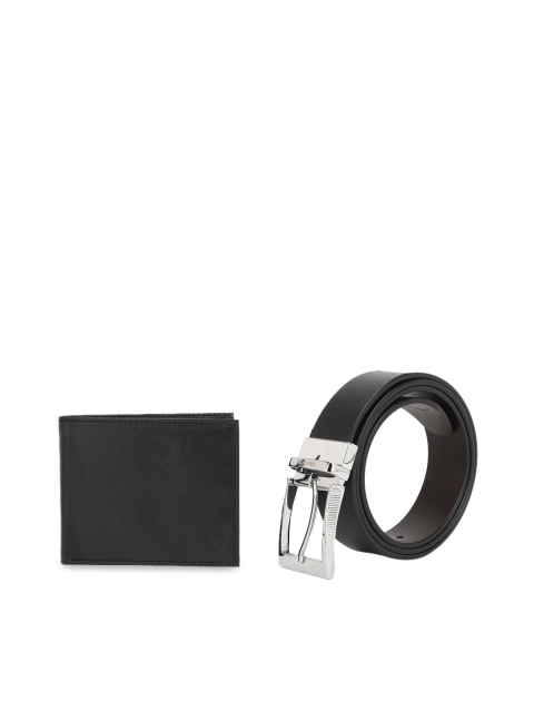

Allen Solly Men Black Solid Leather Accessory Gift Set