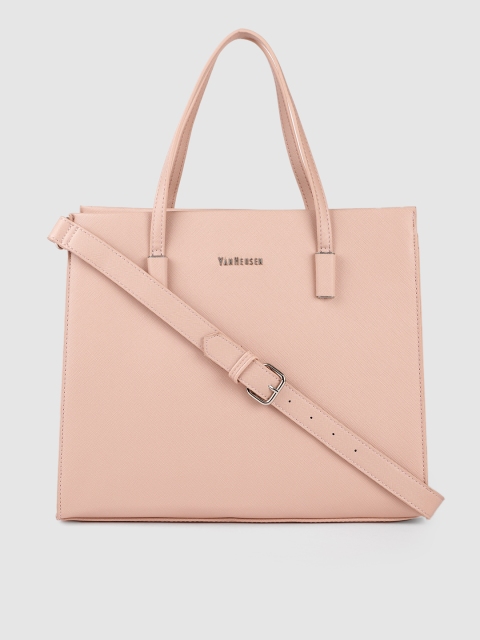 

Van Heusen Pink Solid Handheld Bag