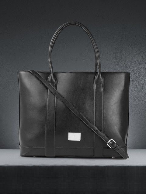 

Van Heusen Black Oversized Structured Shoulder Bag