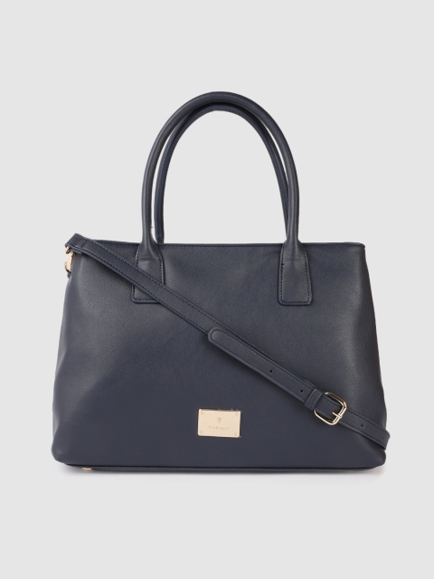 

Van Heusen Navy Blue Structured Handheld Bag