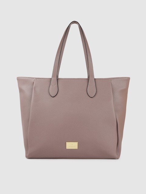 

Van Heusen Grey Solid Structured Shoulder Bag With Laptop Compartment