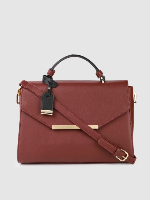 

Van Heusen Burgundy Solid Satchel