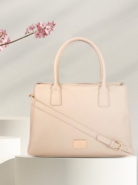 

Van Heusen Beige PU Structured Shoulder Bag