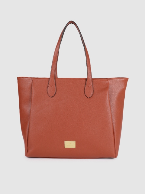 

Van Heusen Rust Orange Solid Oversized Structured Shoulder Bag