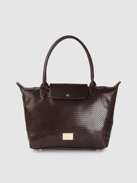 

Van Heusen Women Brown Textured Structured Shoulder Bag
