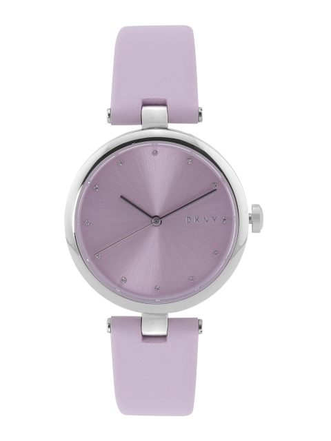 

DKNY Women Purple Dial & Purple Leather Straps Analogue Watch NY2813