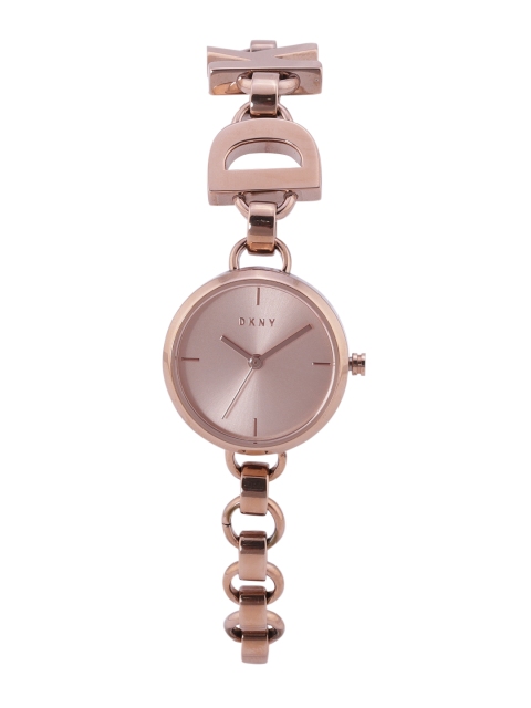 

DKNY Women Rose Gold-Toned Stainless Steel Bracelet Style Straps Analogue Watch NY2829