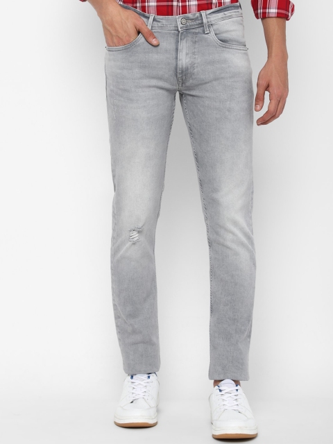 

Allen Solly Men Grey Skinny Fit Mildly Distressed Heavy Fade Jeans