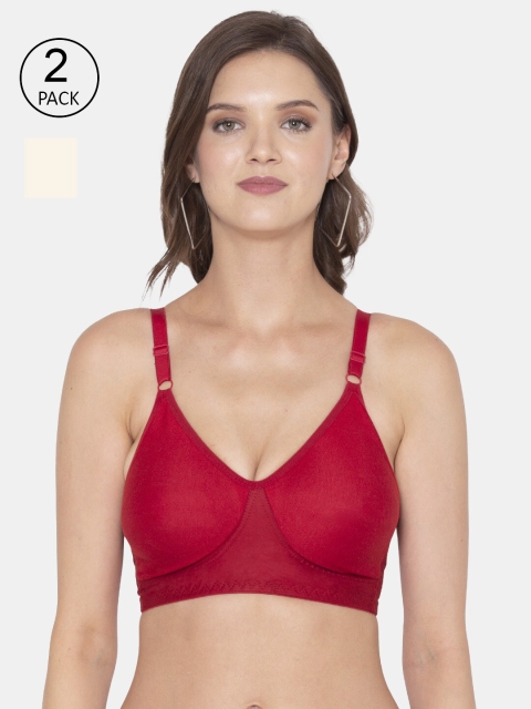 

Souminie Red & Beige Bra