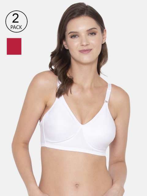 

Souminie White & Red Bra