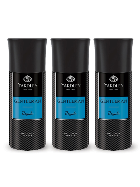 

YARDLEY LONDON Set of 3 Gentleman Royale Deodorants - 220ml each, Black