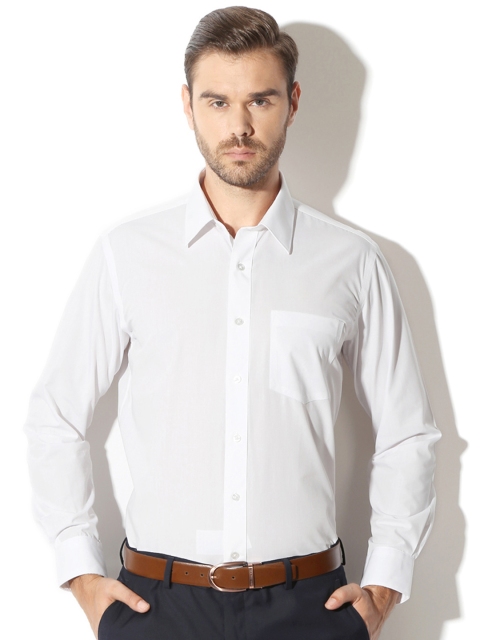 

Van Heusen Men White Contemporary Fit Solid Formal Shirt