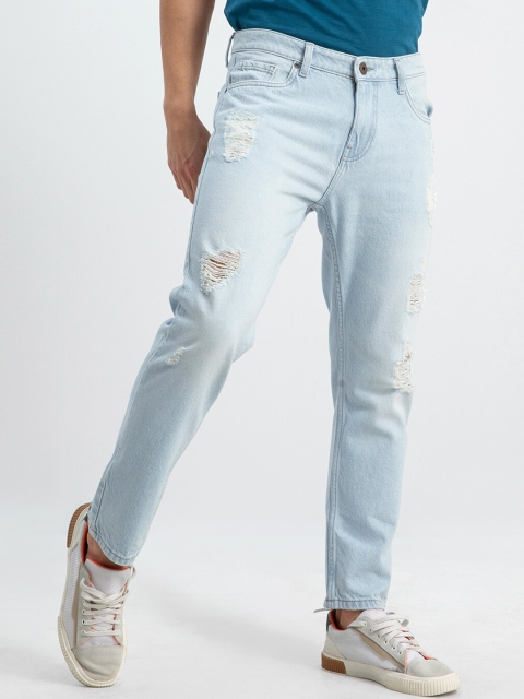 

Snitch Men Blue Slim Fit Mildly Distressed Heavy Fade Stretchable Jeans