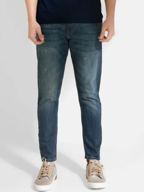 

Snitch Men Blue Skinny Fit Low Distress Heavy Fade Stretchable Jeans