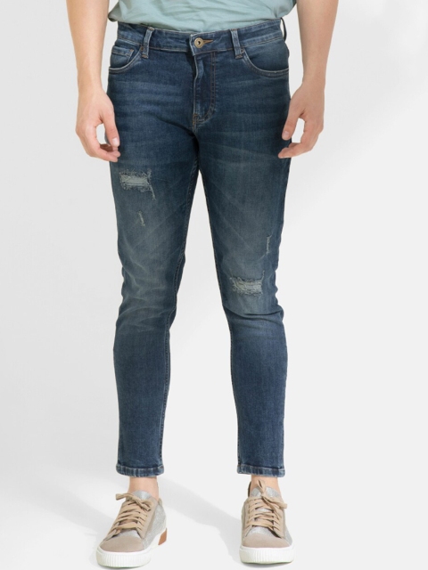 

Snitch Men Blue Skinny Fit Mildly Distressed Light Fade Stretchable Jeans