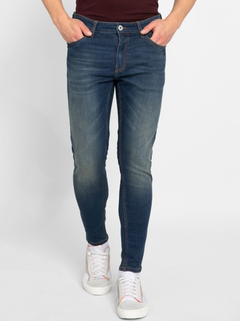 

Snitch Men Blue Skinny Fit Heavy Fade Stretchable Jeans