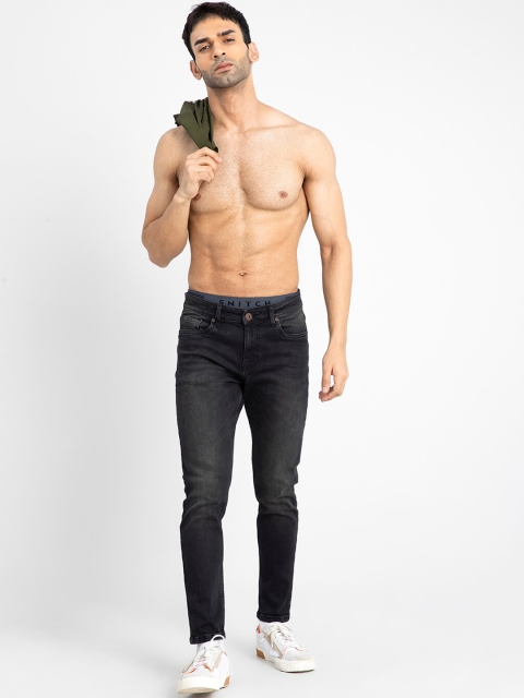 

Snitch Men Black Skinny Fit Light Fade Stretchable Jeans