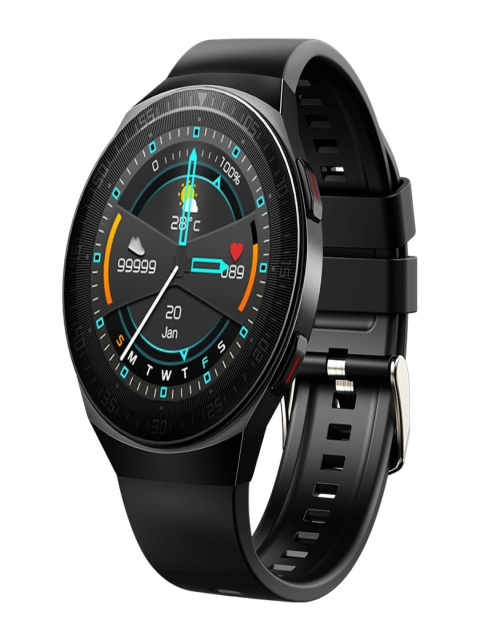 

SHOPEVOLVES Black Solid NextFIT Song Full Touch Smart Watch