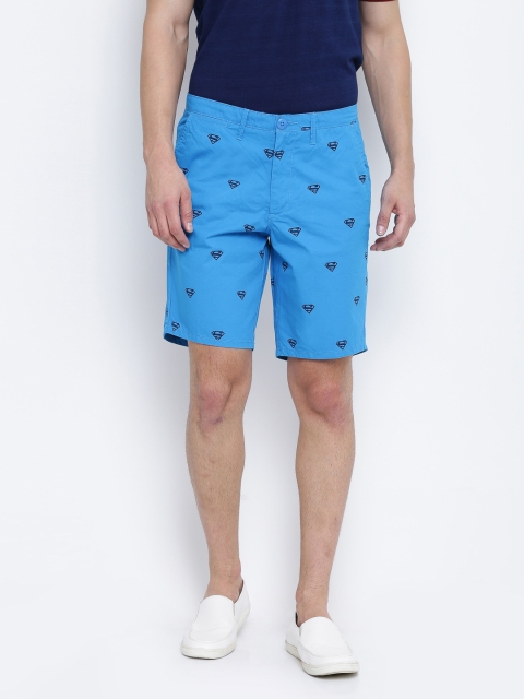 

Free Authority Men Superman Printed Shorts, Blue
